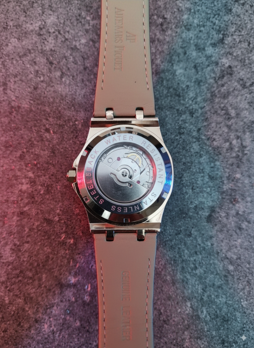 Audemars Piguet Automatic Watch with Leather Strap