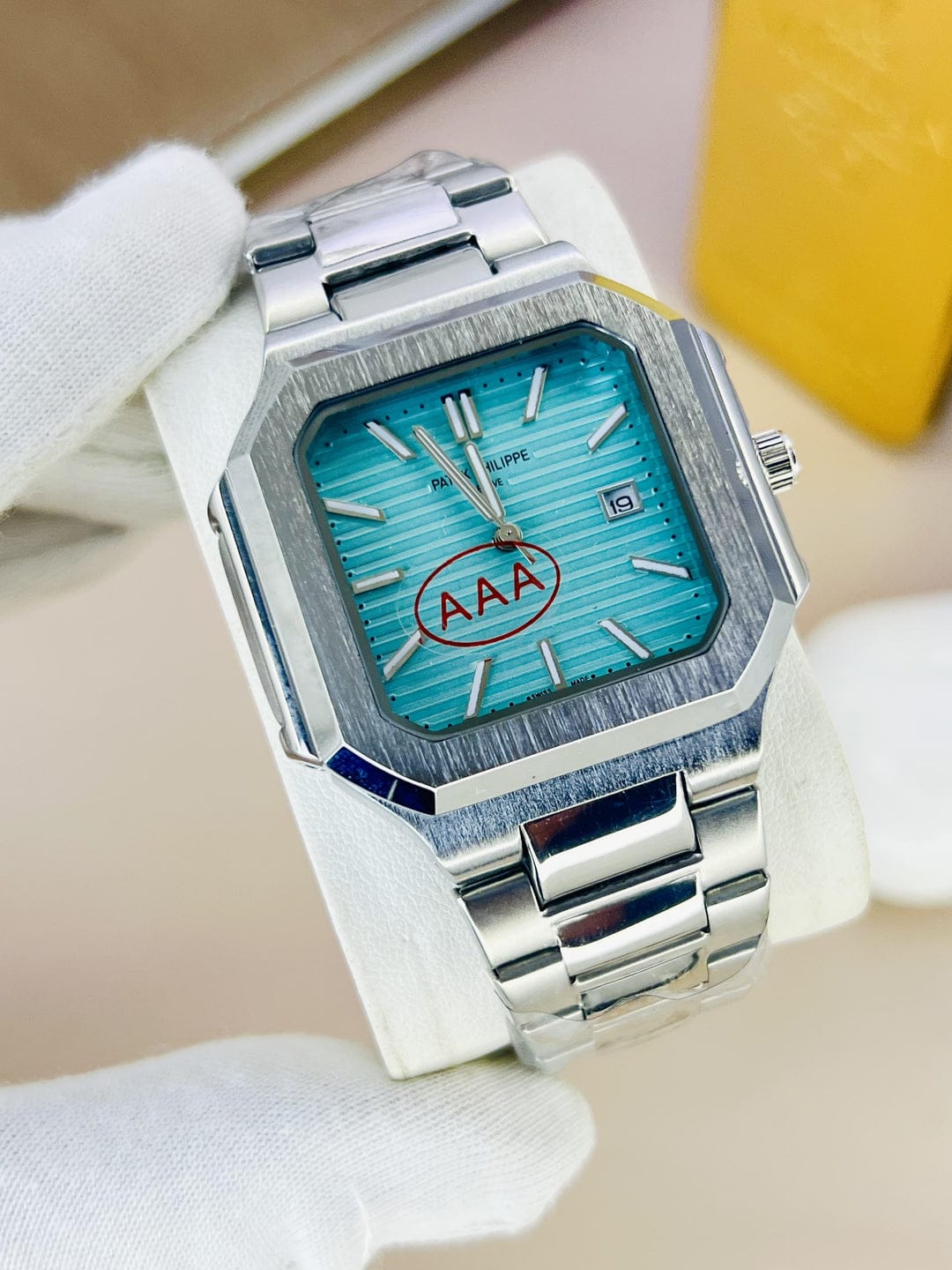 “Patek Philippe Square Dial Luxury Watch