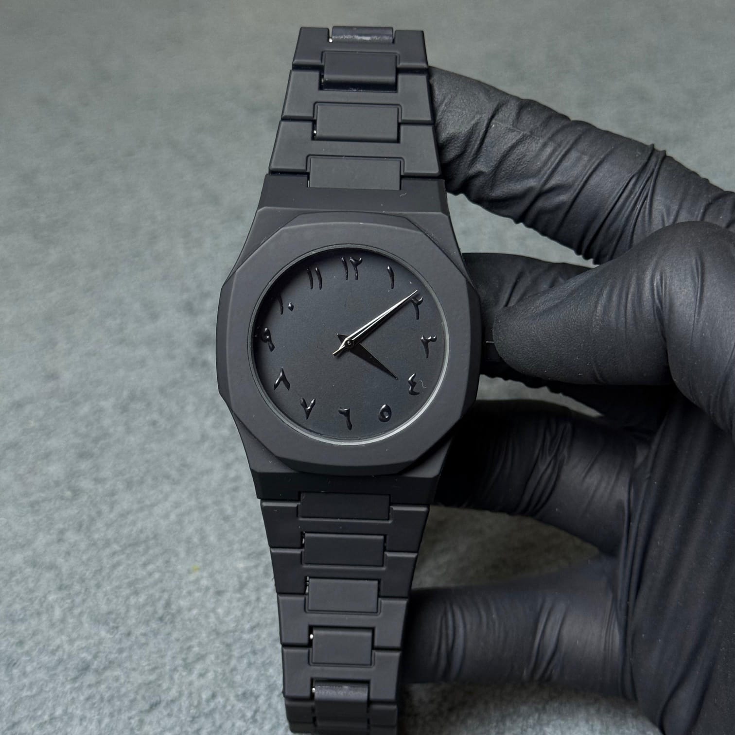 Arabic Aura Watch made with durable fiber material. 
