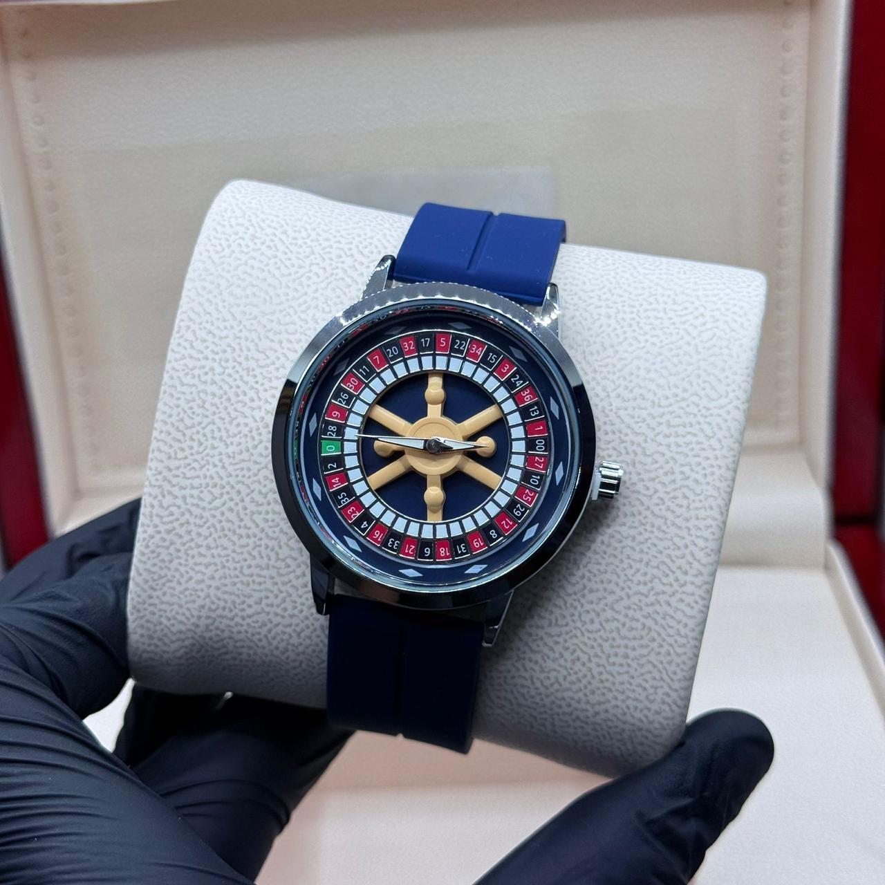 he Casino Watch with  blue Strap 