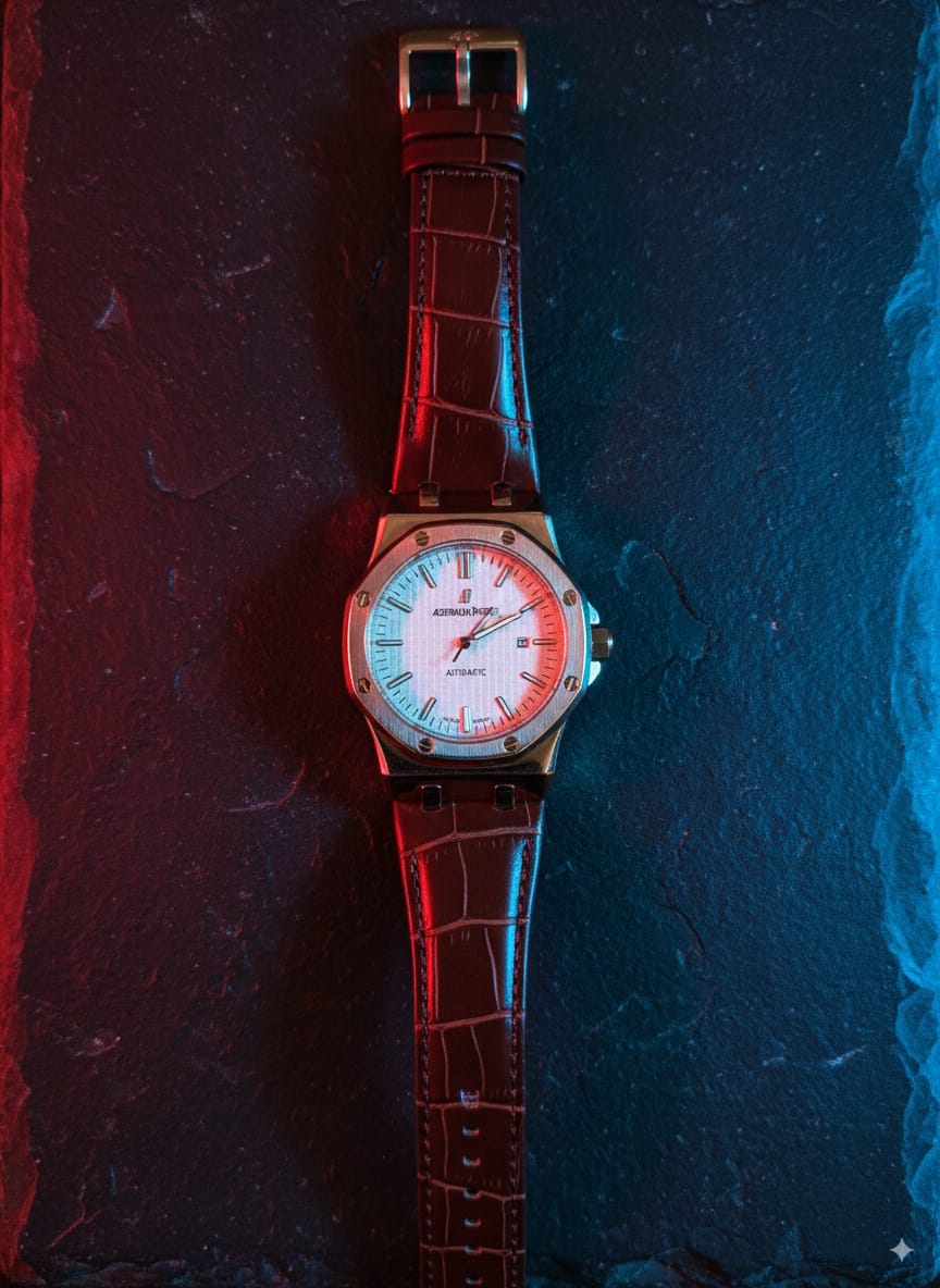 Audemars Piguet Automatic Watch with Leather Strap